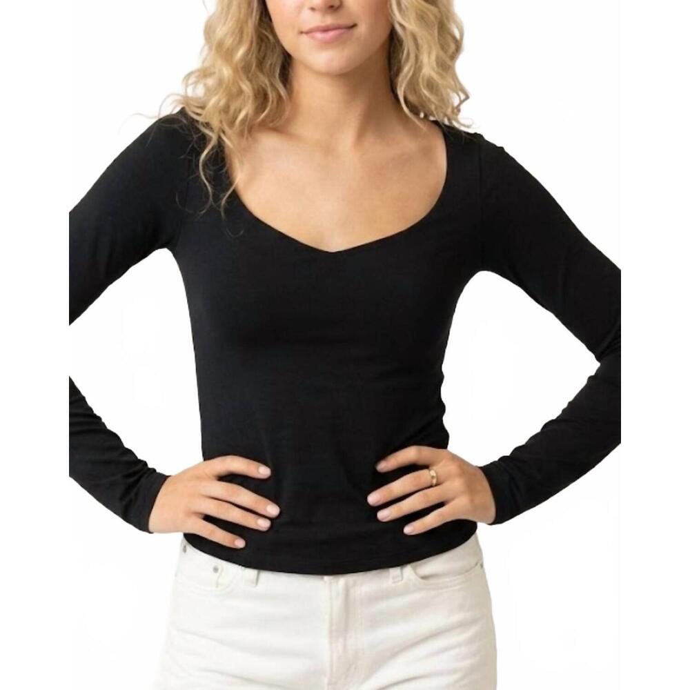 NEW KLD. SIGNATURE long sleeve scuba top in black